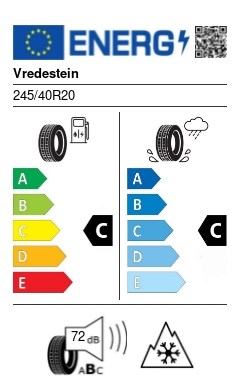 Vredestein Quatrac Pro+ 245/40 R20 99Y XL négyévszakos gumi 2. kép