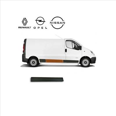 Renault Trafic II/Opel Vivaro/Nissan Primastar gyári új jobb tolóajtó díszléc 2001-2014-ig