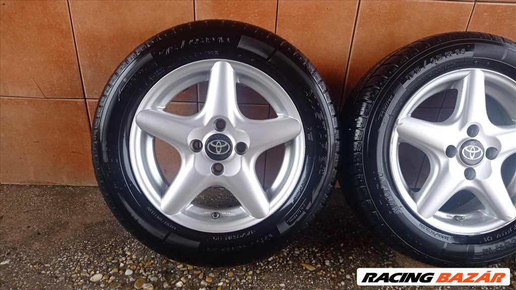 TOYOTA YARIS 14" ALUFELNI 4X100 NYÁRI 175/65R14 GUMIVAL OLCSÒN!!! 4. kép