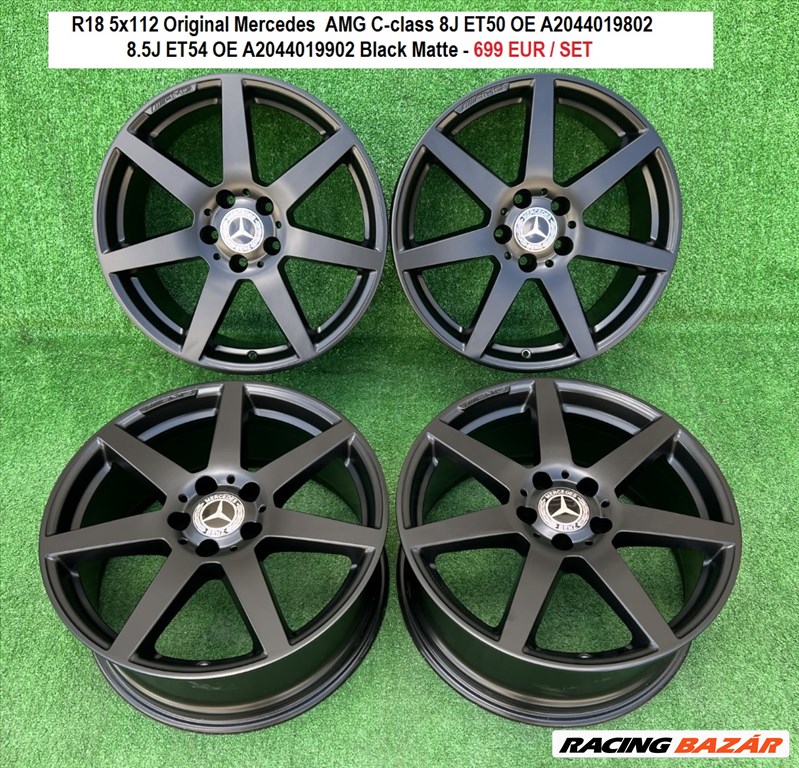 R18 5x112 Original Mercedes  AMG C-class Kétszéles gyári alufelnik  1. kép