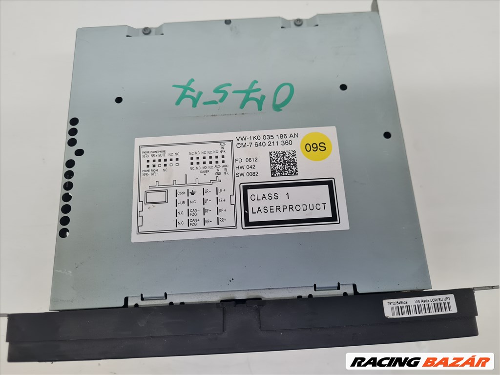 Volkswagen Golf VI RCD 310 rádió (17326) 1k0035186an 6. kép