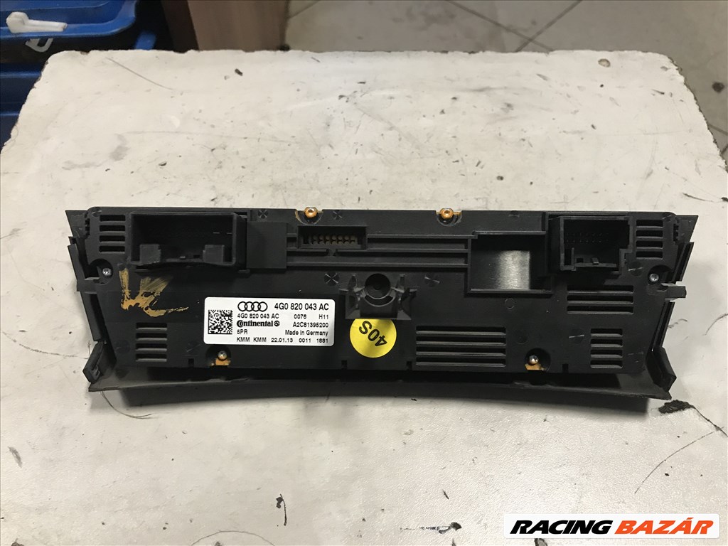 Audi A6 (C7 - 4G) klímavezérlő egység 4g0820043ac 2. kép