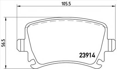 BREMBO P 85 095 - fékbetét AUDI SEAT SKODA VW
