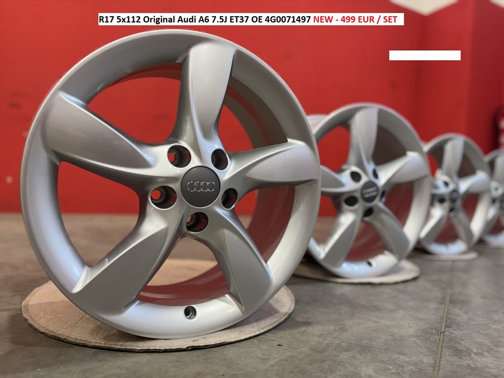 R17 5x112 Original Audi A6 7.5J ET37 új gyári felnik alufelnik 17" 1. kép