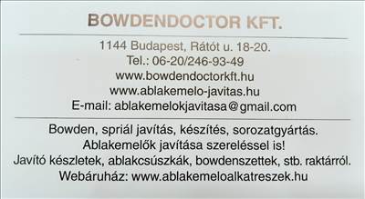 Bowdenek ,gáz,szívató,dusító,fék,kuplung ,kmó spirálok javítása,készítése!BowdenDoctor Kft