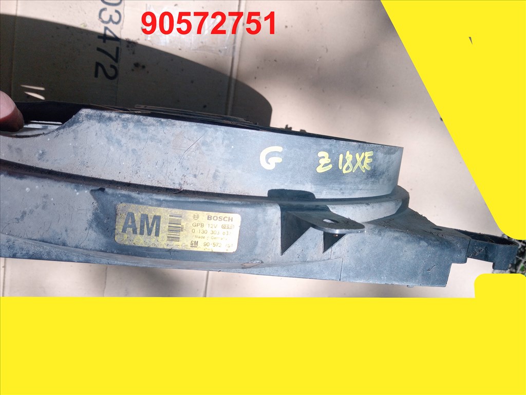 Opel Astra G, Opel Zafira A Hűtőventilátor  90572751 90570736 2. kép