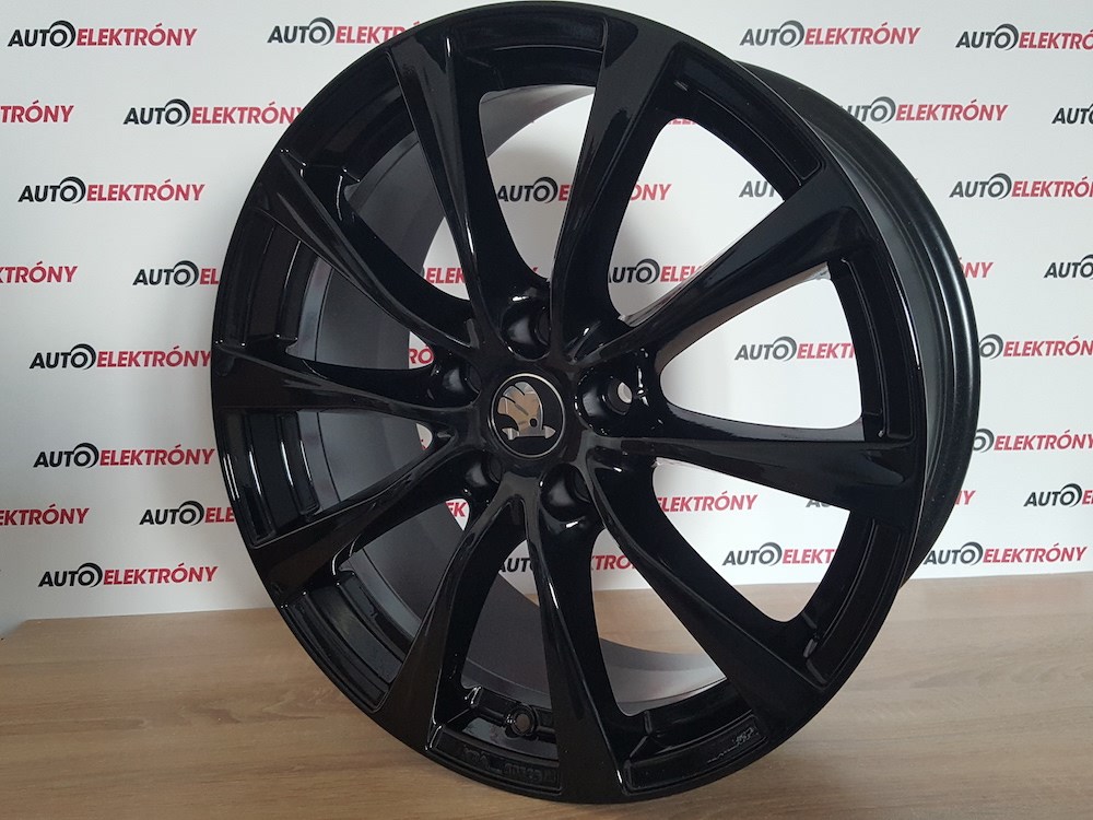 BORBET FEKETE 18 5X112 ALUFELNI SKODA OCTAVIA SUPERB KODIAQ TUV KBA 5. kép