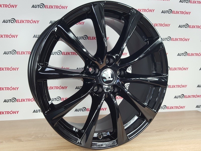 BORBET FEKETE 18 5X112 ALUFELNI SKODA OCTAVIA SUPERB KODIAQ TUV KBA 6. kép