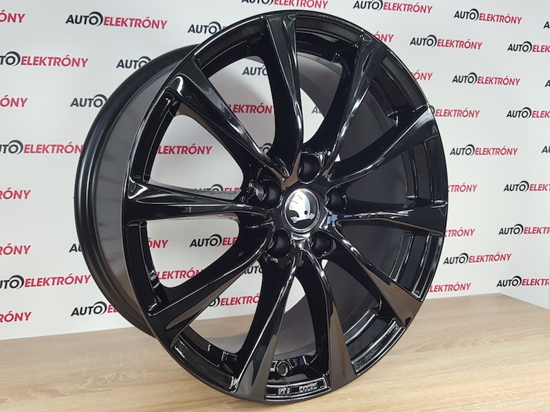 BORBET FEKETE 18 5X112 ALUFELNI SKODA OCTAVIA SUPERB KODIAQ TUV KBA 7. kép