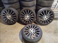 5x112 lyukosztású 18" újszerű Platin alufelni, rajta 225/40 újszerű Falken nyári gumi gumi