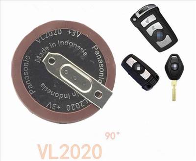 BMW VL2020 kulcs akkumulátor, kulcs akku, Start-stop kulcs aksi, E60 E61 E90 E91 E92 E93 E87 E83 E63 E64 E70 E71