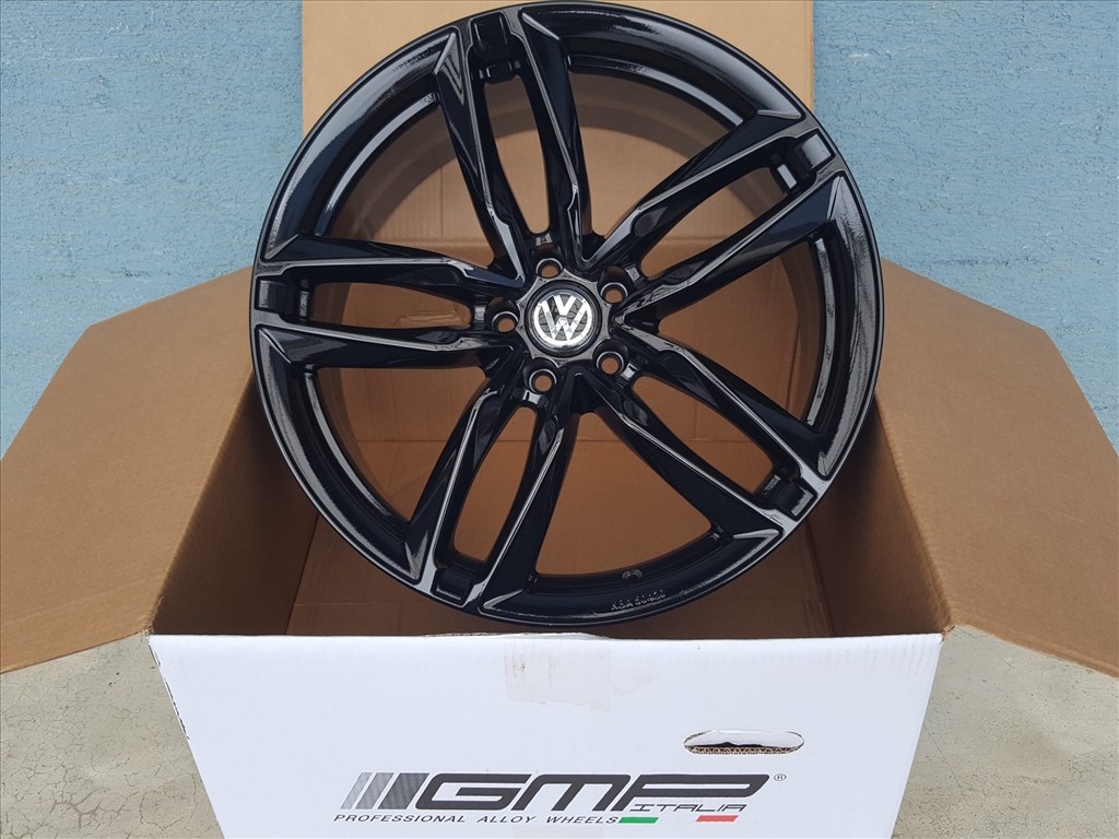 ATOM FEKETE 17 5x112 VW PASSAT TIGUAN GOLF TUV KBA GMP ITALIA 4. kép