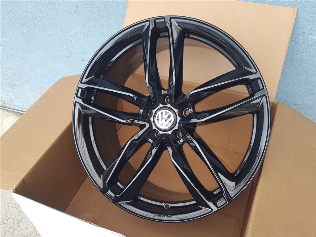 ATOM FEKETE 17 5x112 VW PASSAT TIGUAN GOLF TUV KBA GMP ITALIA 5. kép