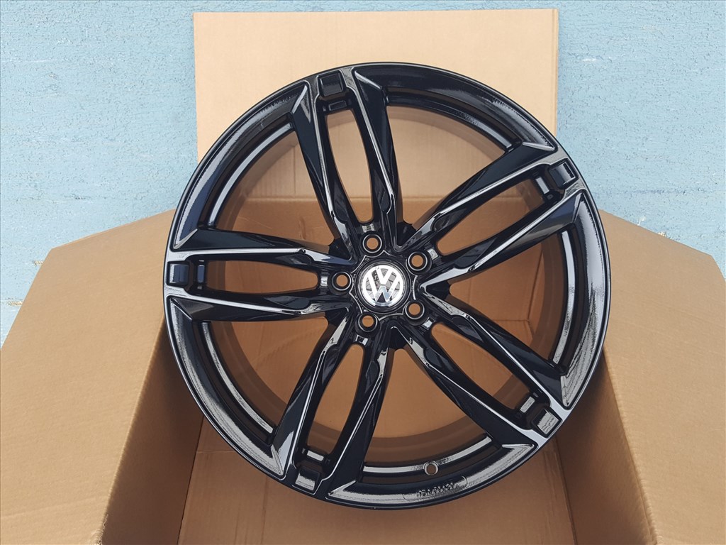 ATOM FEKETE 17 5x112 VW PASSAT TIGUAN GOLF TUV KBA GMP ITALIA 6. kép