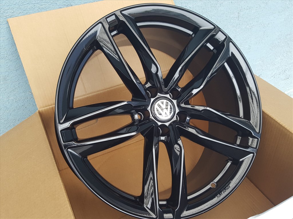 ATOM FEKETE 17 5x112 VW PASSAT TIGUAN GOLF TUV KBA GMP ITALIA 7. kép