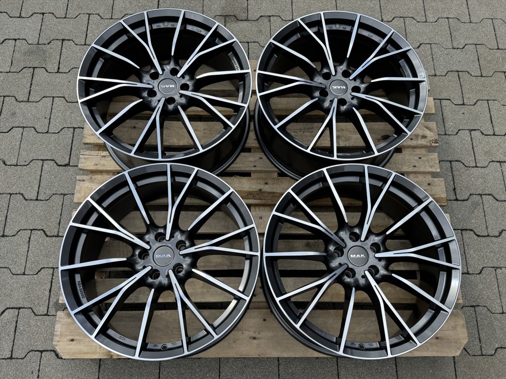 R20 5x112 (66,6) MAK FABRIK-D 9J ET40 GUN MET-MIRROR FACE új alufelnik felnik 20"  2. kép
