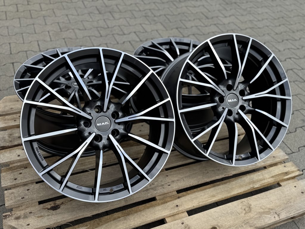 R20 5x112 (66,6) MAK FABRIK-D 9J ET40 GUN MET-MIRROR FACE új alufelnik felnik 20"  4. kép