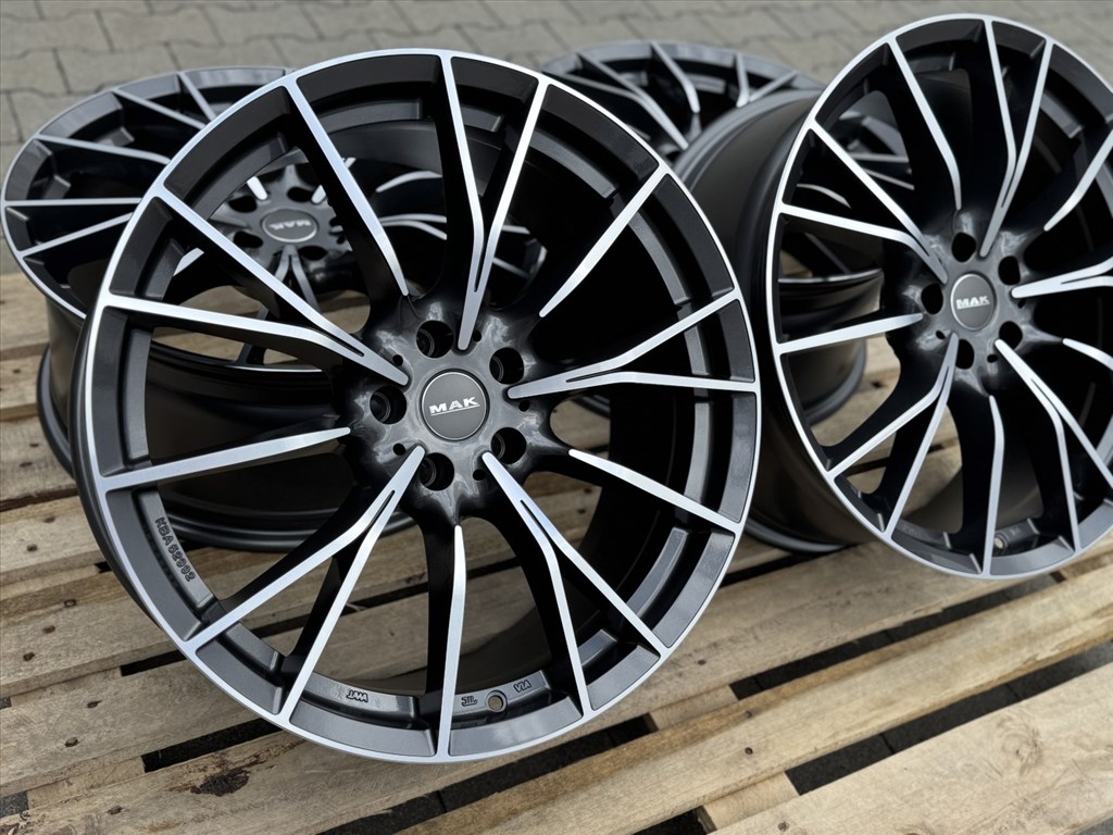 R20 5x112 (66,6) MAK FABRIK-D 9J ET40 GUN MET-MIRROR FACE új alufelnik felnik 20"  5. kép
