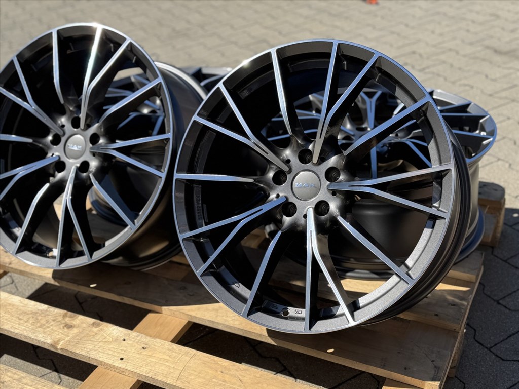 R20 5x112 (66,6) MAK FABRIK-D 9J ET40 GUN MET-MIRROR FACE új alufelnik felnik 20"  6. kép