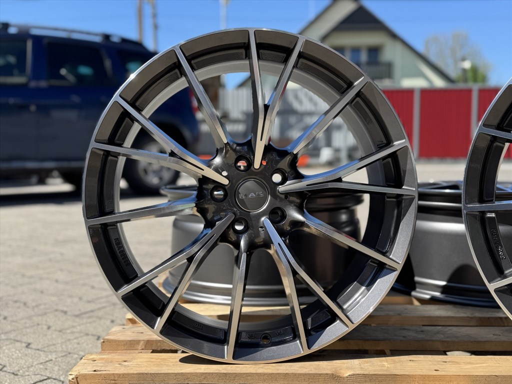 R20 5x112 (66,6) MAK FABRIK-D 9J ET40 GUN MET-MIRROR FACE új alufelnik felnik 20"  7. kép