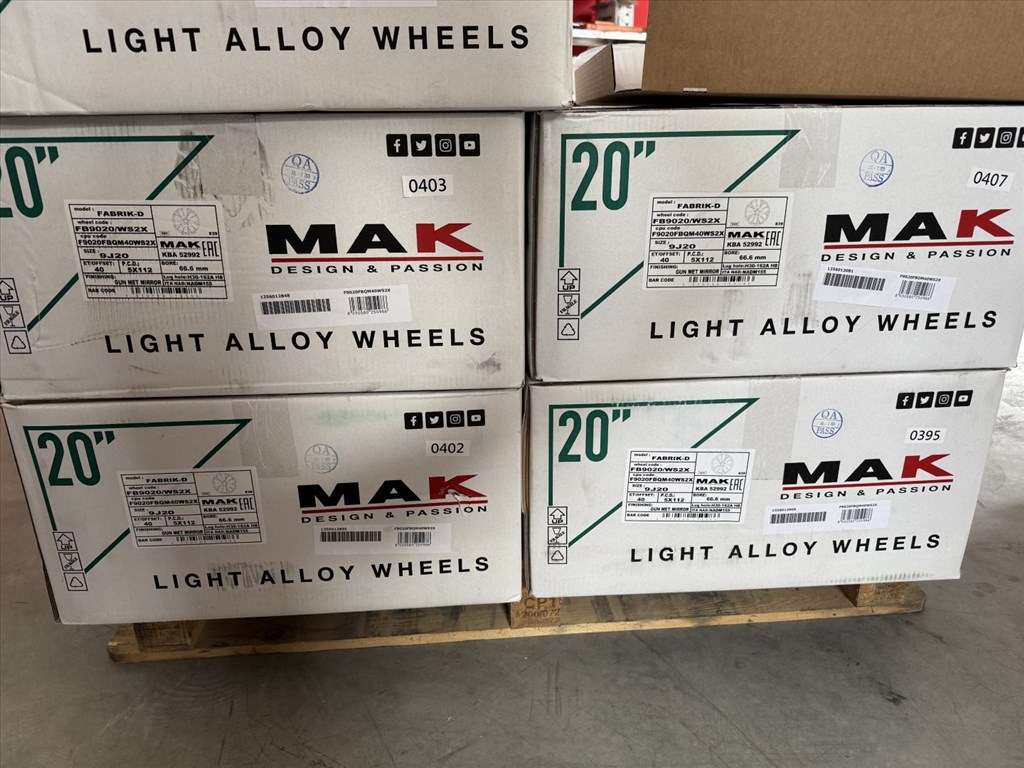 R20 5x112 (66,6) MAK FABRIK-D 9J ET40 GUN MET-MIRROR FACE új alufelnik felnik 20"  10. kép