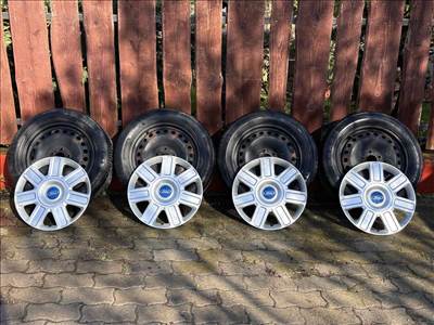 Gyári Ford R16 lemez felni használt nyári gumival