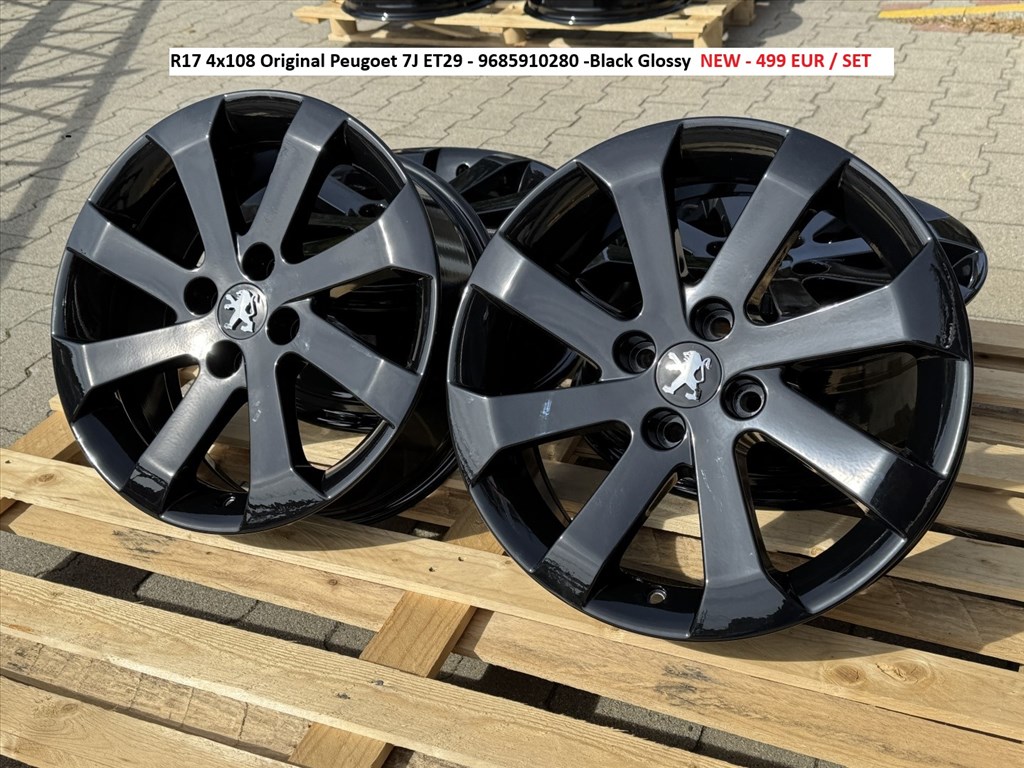 R17 4x108 Original Peugoet 7J ET29 - 9685910280 -új gyári felnik alufelnik 7x17 17" 17col 1. kép