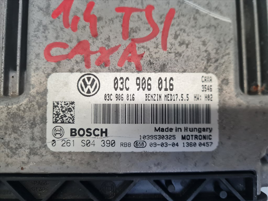 Volkswagen Golf VI 1.4 TSI CAXA motorvezérlő (17713) 03c906016 2. kép