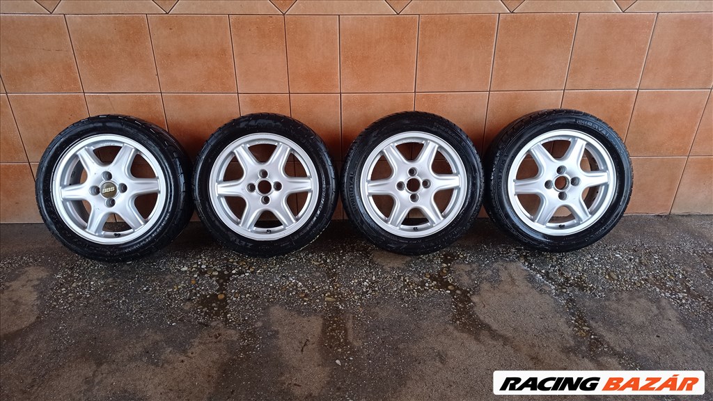 BBS 15" ALUFELNI 4X100 NYÁRI 195/50R15 GUMIVAL OLCSÒN!!! 1. kép
