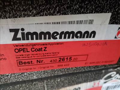 Új Opel Insignia Zimmermann 2008-2017 féktárcsapár 430261520