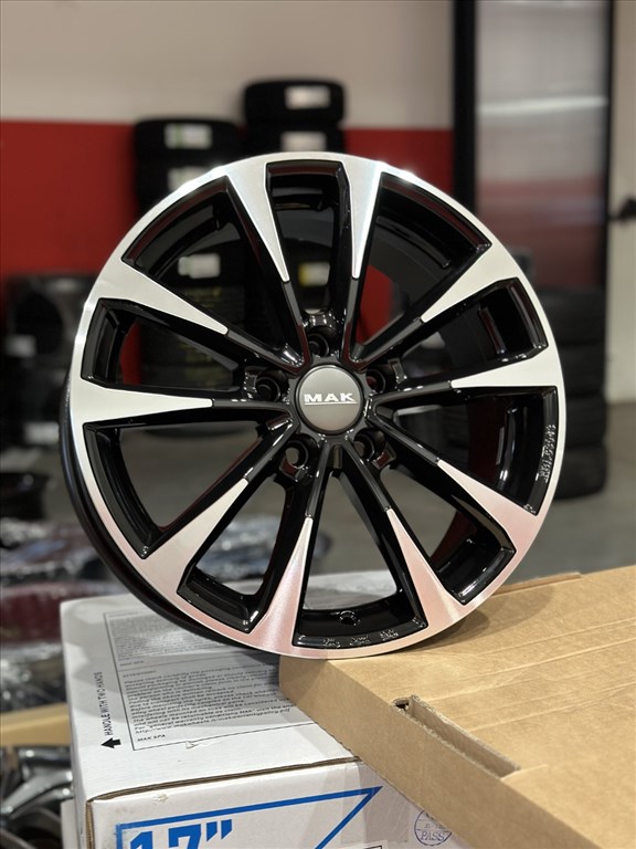 R17 5x112 (76) MAK MAIN BLACK MIRROR 7.5J ET30 új alufelnik felnik  2. kép