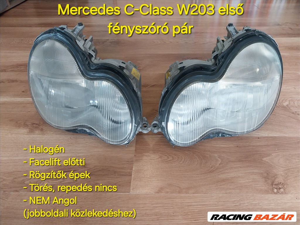 Mercedes C-Class W203 fényszóró pár - Facelift előtti   a2038200761 a2038201761 1. kép