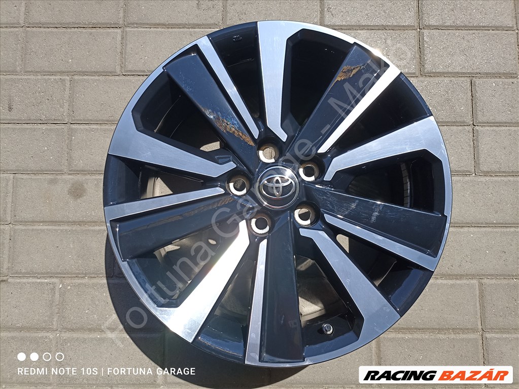 5x114.3 18" Toyota újszerű alufelni garnitúra +TPMS 4. kép