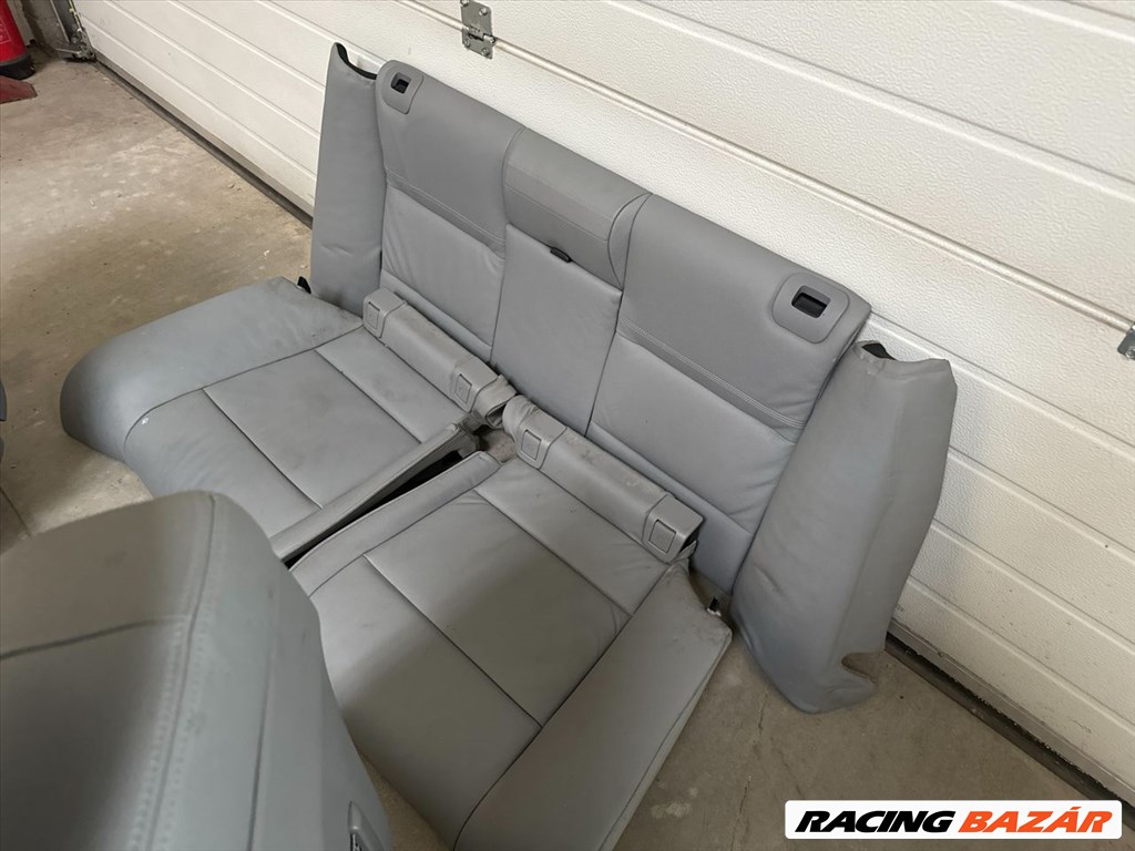 BMW E93 combtámaszos szürke bőr ülés szett 5. kép