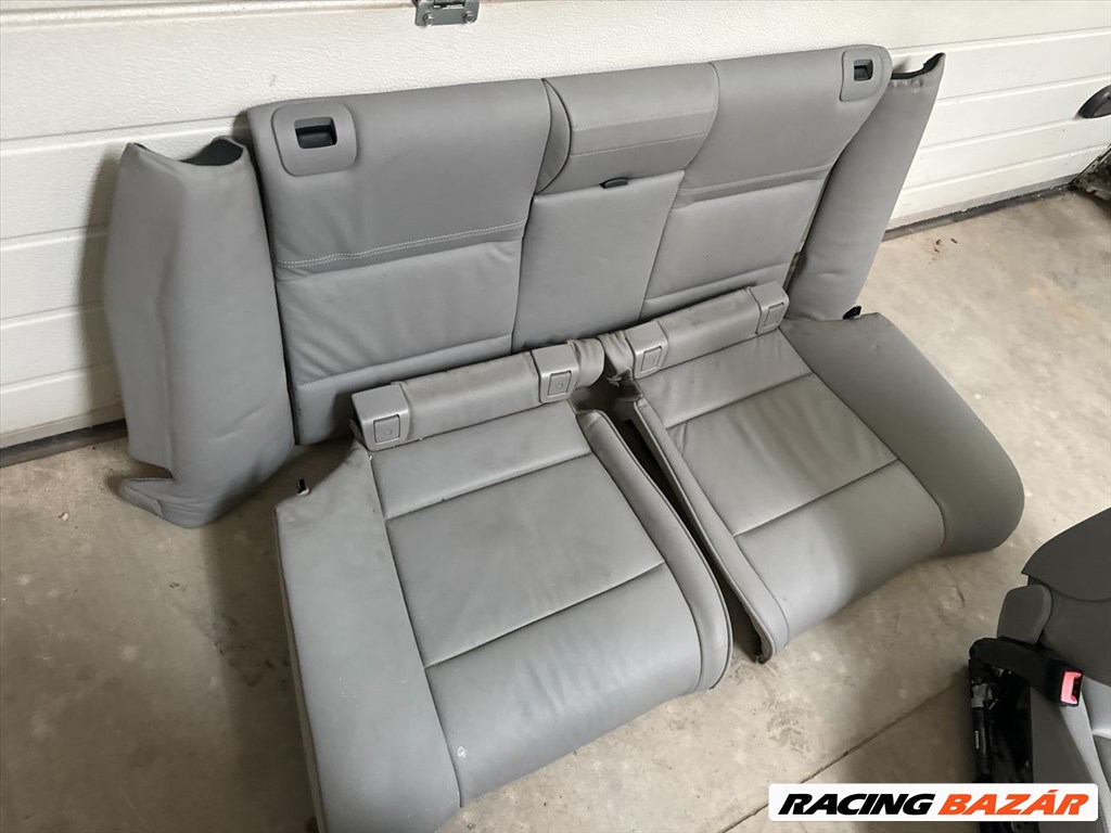 BMW E93 combtámaszos szürke bőr ülés szett 6. kép