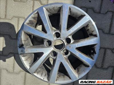  (1 db) 5x112 6,5J 16" szálcsiszolt gyári alufelni (18996)