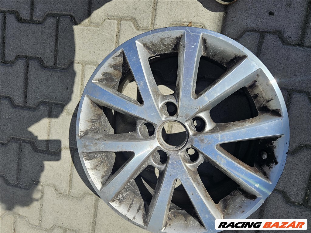  5x112 6,5J 16" szálcsiszolt gyári alufelni (18996) 5. kép