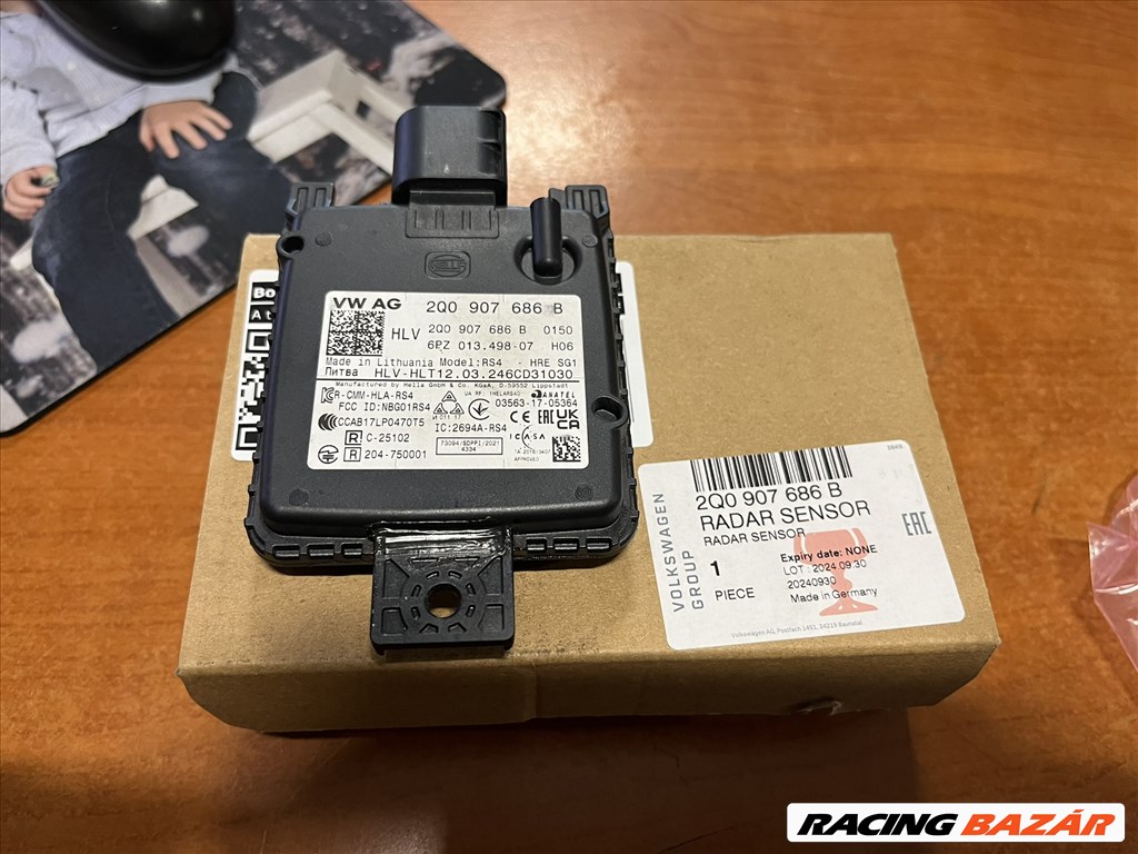 Audi, VW, Skoda, Seat jobb hátsó holttér figyelő modul  2q0907686b 1. kép