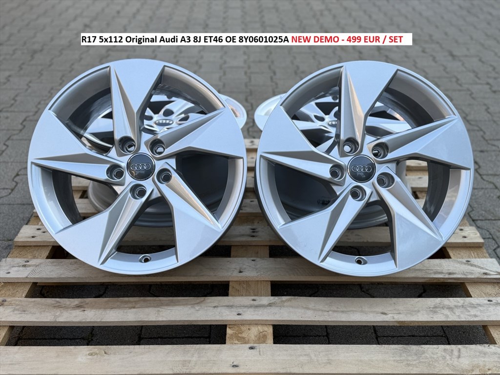 R17 5x112 Original Audi A3 8J ET46 OE 8Y0601025A   gyári  új demo alufelnik felnik 17" 1. kép