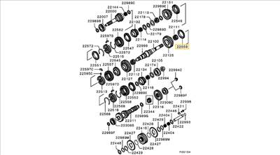 ME581034 Mitsubishi L200 Szinkron Kapcsoló Gyűrű K74T Hátramenet Fokozat 1996-2007