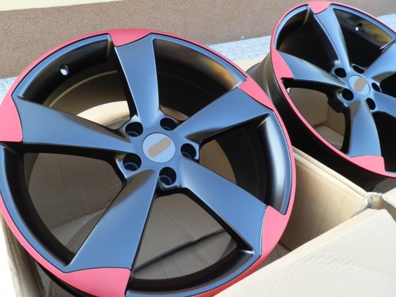 217 RED ROTOR 19'' 5x112 AUDI A4 A5 A6 A8 Q3 ET42 4. kép