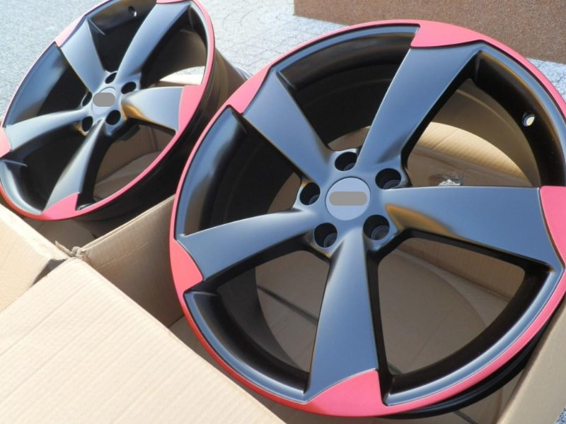 217 RED ROTOR 19'' 5x112 AUDI A4 A5 A6 A8 Q3 ET42 5. kép