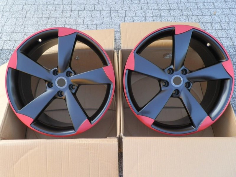 217 RED ROTOR 19'' 5x112 AUDI A4 A5 A6 A8 Q3 ET42 8. kép
