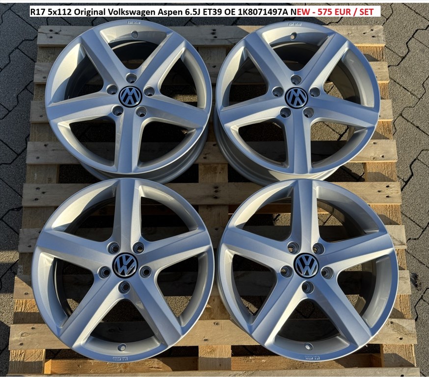 R17 5x112 Original Volkswagen Aspen 6.5J ET39 gyári felnik alufelnik  1. kép