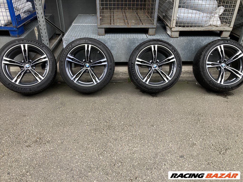  19" újszerű (gyári felni) alufelni, rajta 2db 285/40 és 2db 265/40 újszerű Michelin téli gumi  16. kép