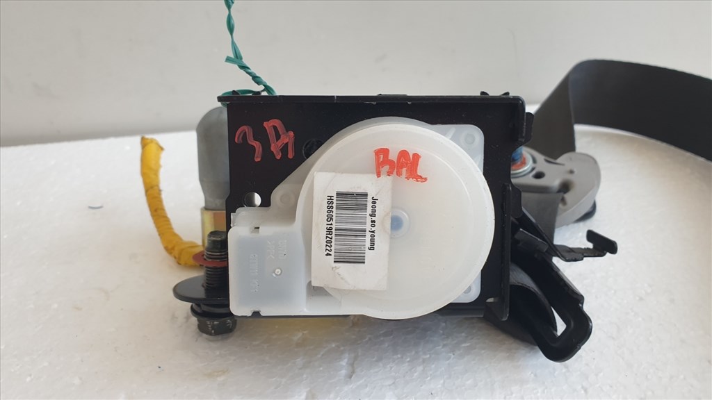 509572 Hyundai Accent 2006, Bal Első Övfeszítő, Biztonsági Öv, 3 Ajtós, 88870-1E030. 6. kép