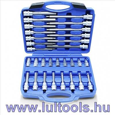 Bit dugókulcs készlet 30 részes Torx 1/2" 55-200 mm