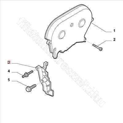 Tartó 1.8 TBI vezérlés fedél - 159, DELTA, GIULIETTA, BRERA, SPIDER, 4C - 55227634 -  - FIAT eredeti Eredeti új 55227634