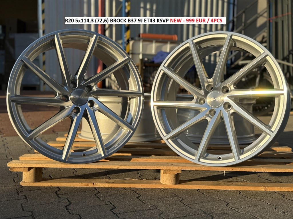 R20 5x114,3 (72,6) BROCK B37 9J ET43 KSVP új felnik alufelnik 20" 1. kép