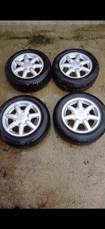 VOLKSWAGEN 14" ALUFELNI 4X100 NYÁRI 185/60R14 GUMIVAL OLCSÒN!!! 1. kép